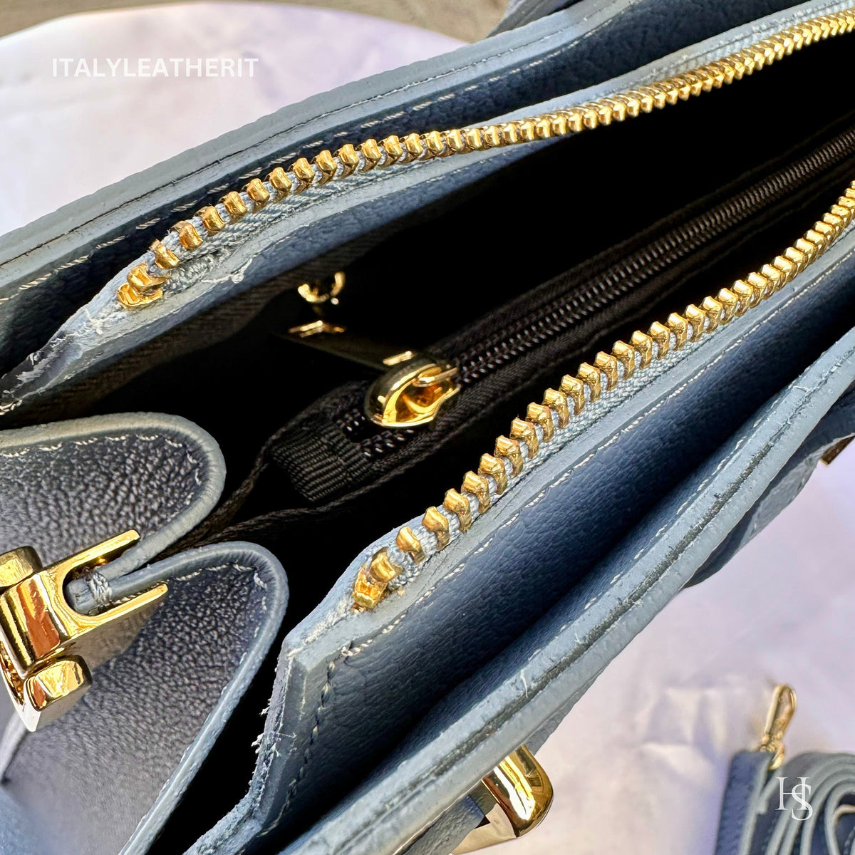 Túi tote da – dành cho nữ – Vàng gold – thủ công
