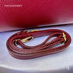 Túi tote da – dành cho nữ – Đỏ burgundy – thủ công