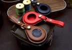 Hand Stitched Leather Harley Key Fob Cover - Vegetable Tanned