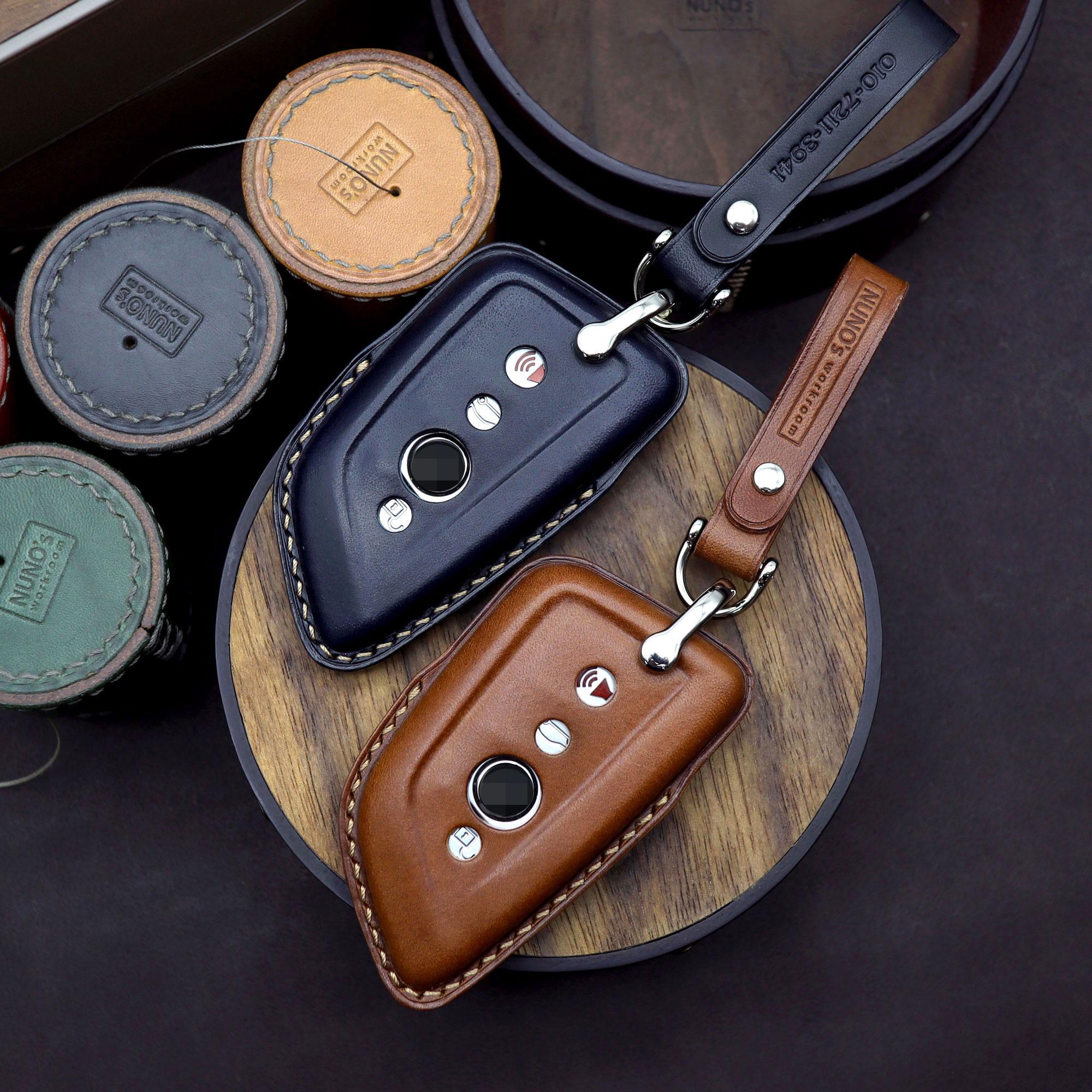 Leather BMW Key Fob Cover: Handmade Italian Buttero Leather