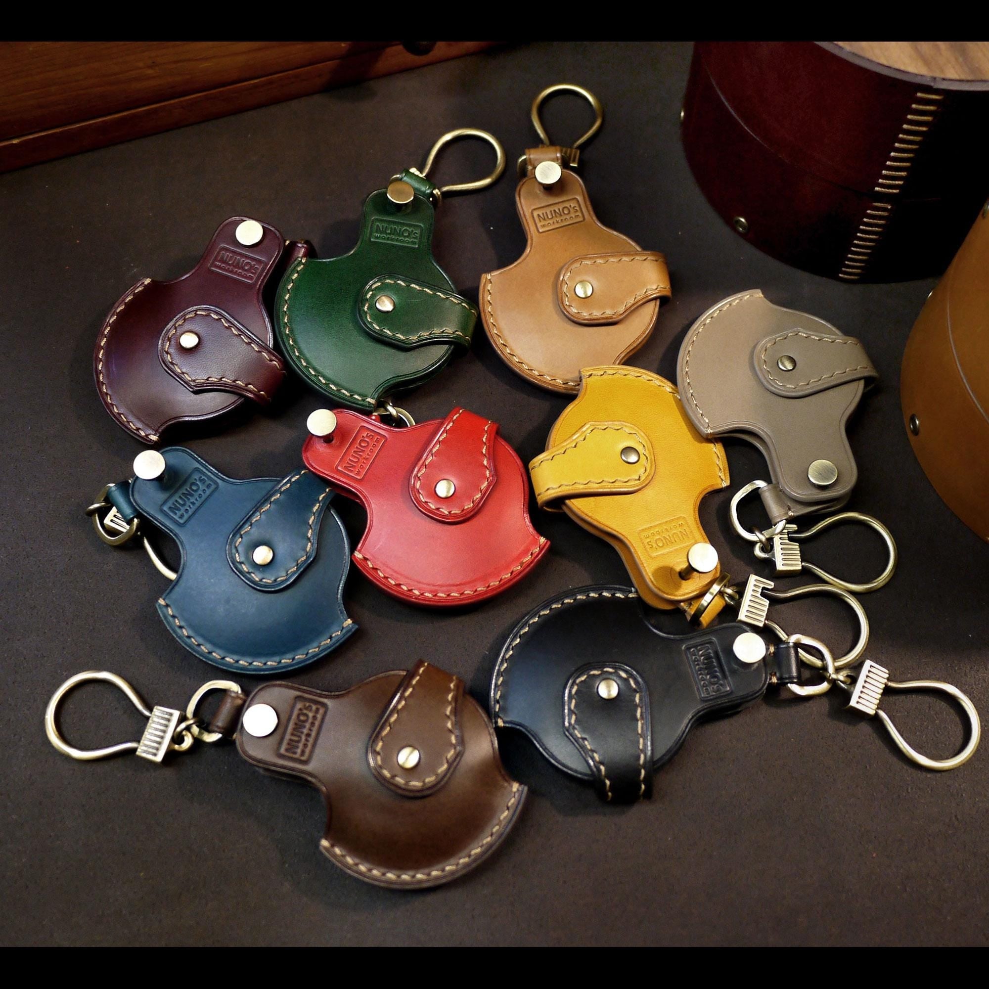Leather Mini Cooper Key Fob Cover: Handmade Key Case