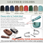 Buttero Leather Ford Key Fob Cover - Handmade Car Accessories