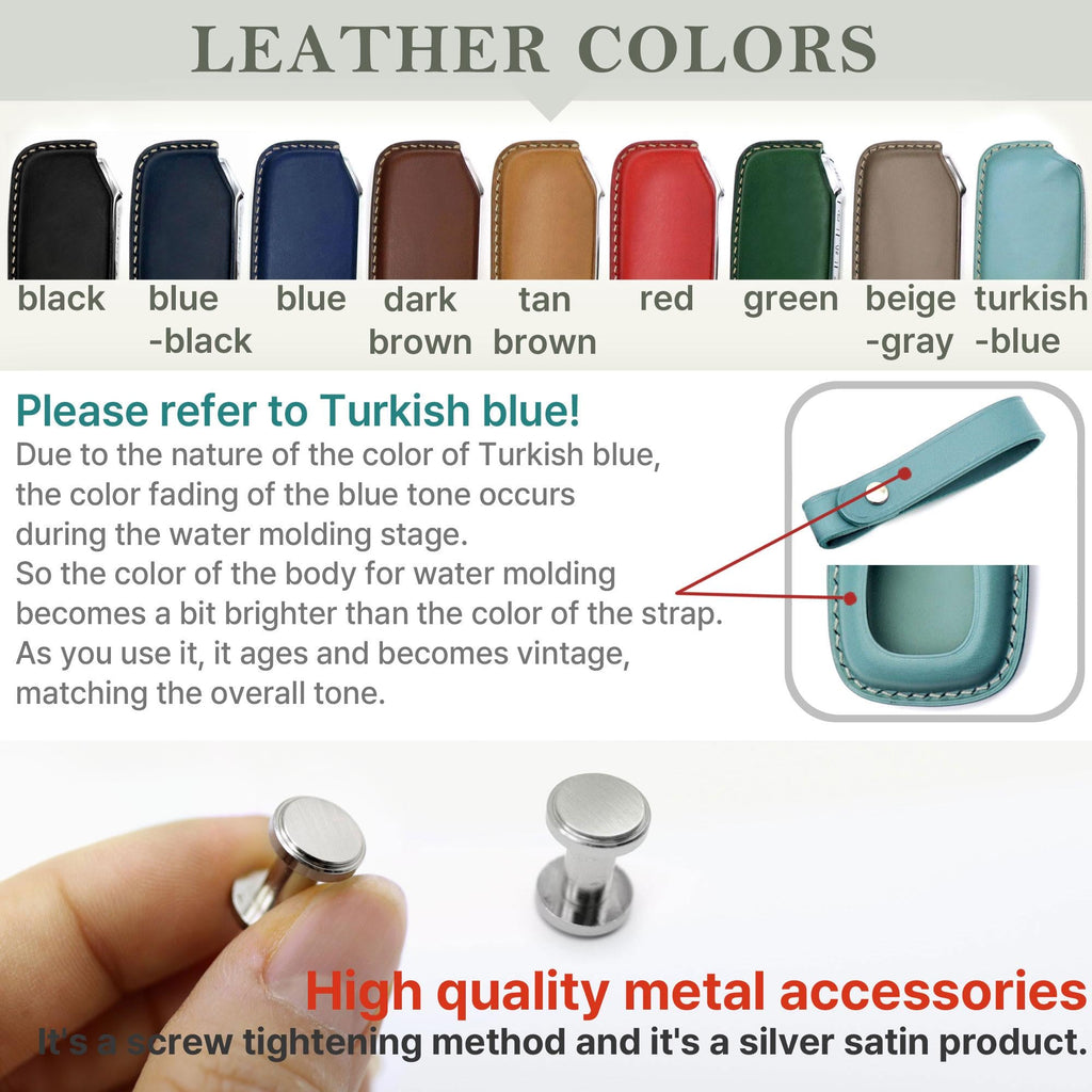 Handmade Leather BMW Key Fob Cover: Italian Buttero Leather