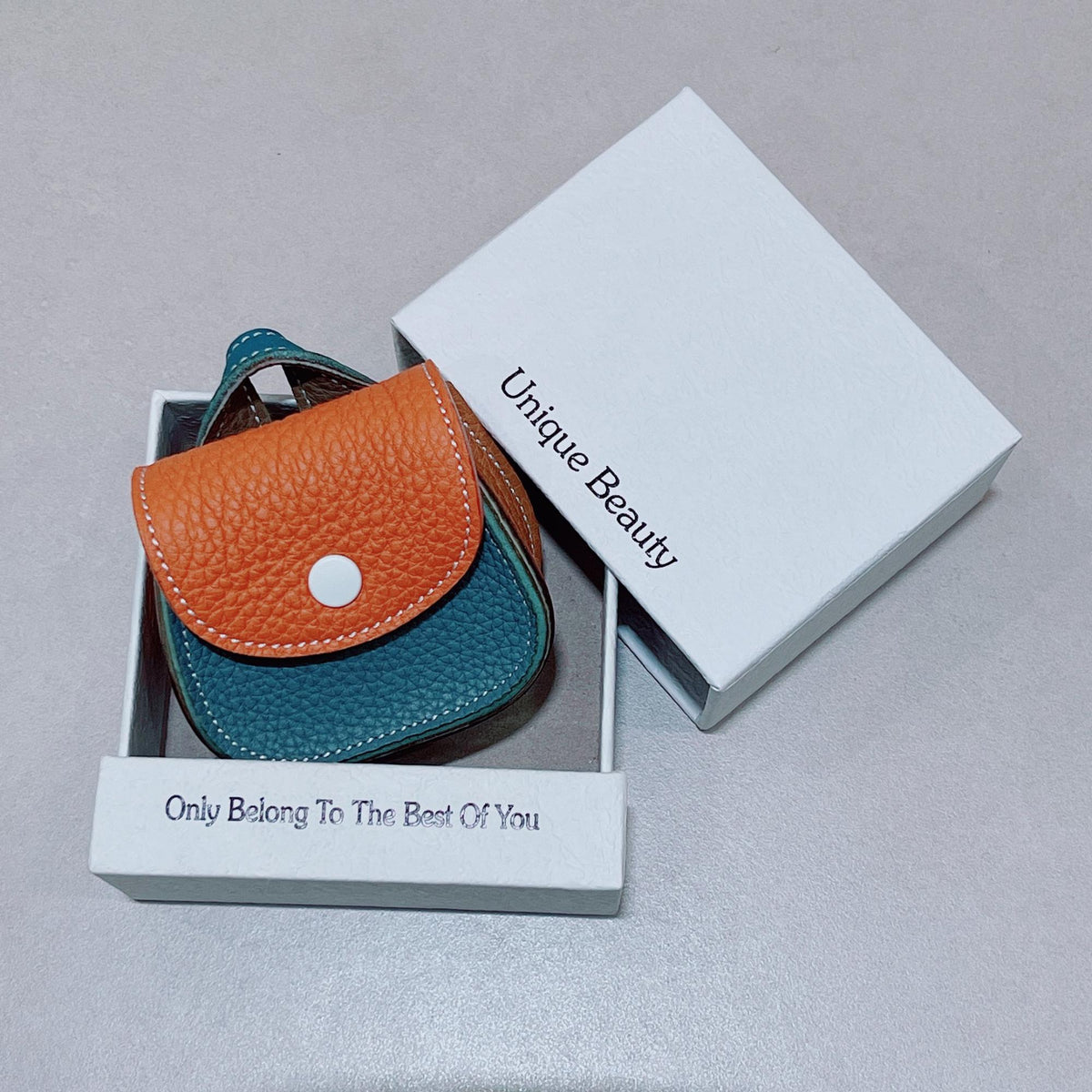 Túi xách da – da bò – cho AirPods – thủ công