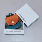 Handmade Pebble Cowhide AirPods Case, Coin Purse, Bag Charm Accessory
