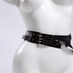 Leather thigh harness, Leather thigh belt, Leather butt harness, Leather harnesses woman, Leather leg harness, Harness belt woman