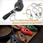 Leather Benz Car Key Fob Cover: Handmade Italian Leather