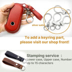 Leather Mini Cooper Key Fob Cover: Handmade Car Key Case