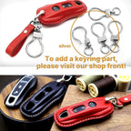 Leather Porsche Key Fob Cover: Handmade Car Key Case
