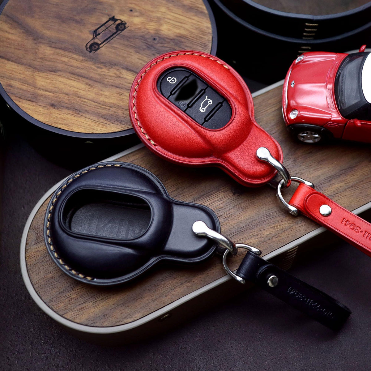 Bao da chìa khóa ô tô – da Buttero – cho Mini Cooper – thủ công