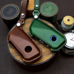 Handmade Leather BMW Key Fob Cover: Italian Buttero Leather