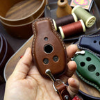 Leather Benz Car Key Fob Cover: Handmade Italian Leather