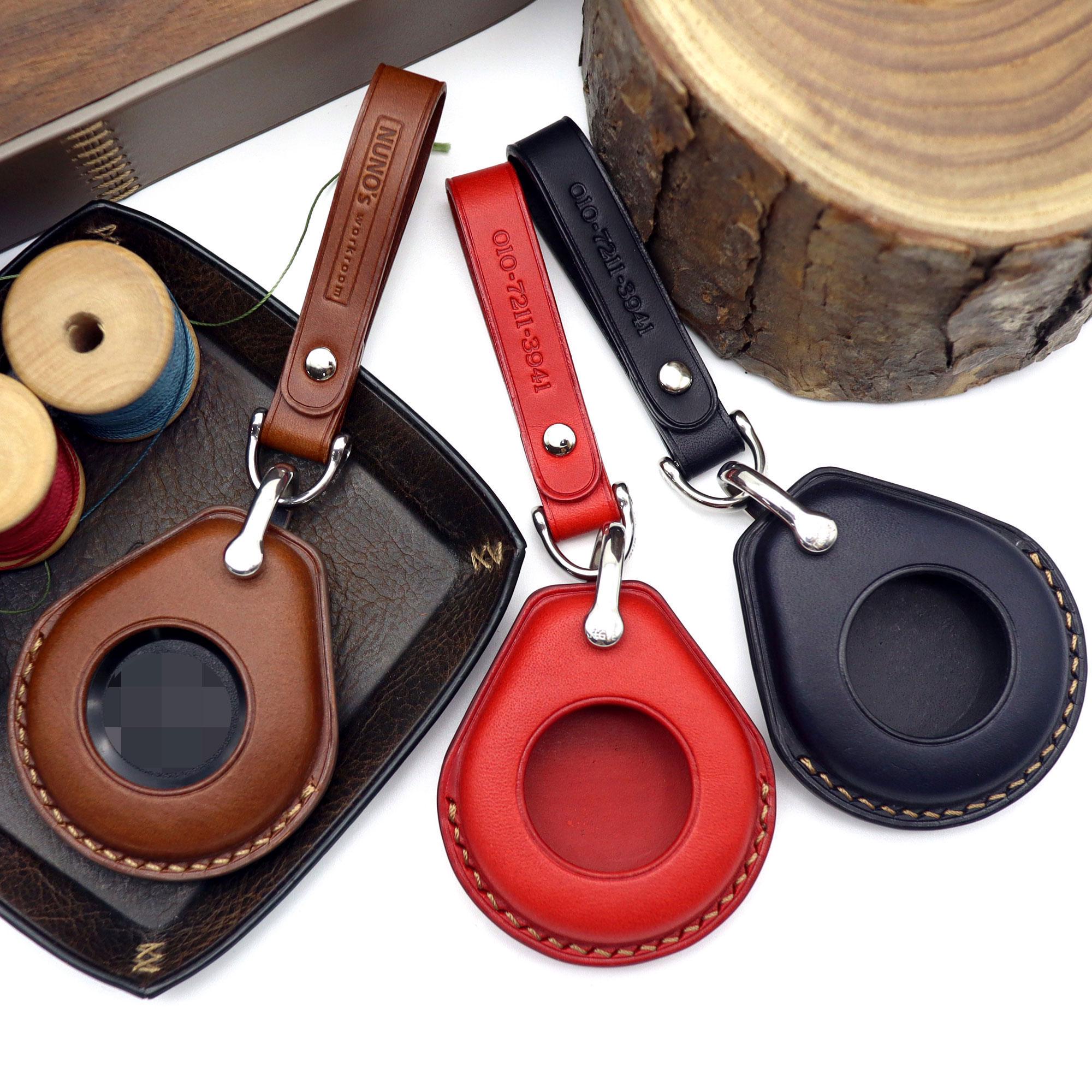 Hand Stitched Leather Key Fob Cover – Harley Davidson Keychain