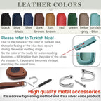 Hand Stitched Leather Key Fob Cover – Harley Davidson Keychain