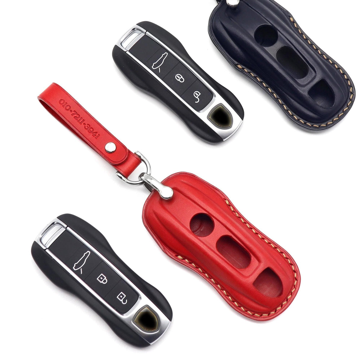 Bao da chìa khóa ô tô – cho Porsche – thủ công