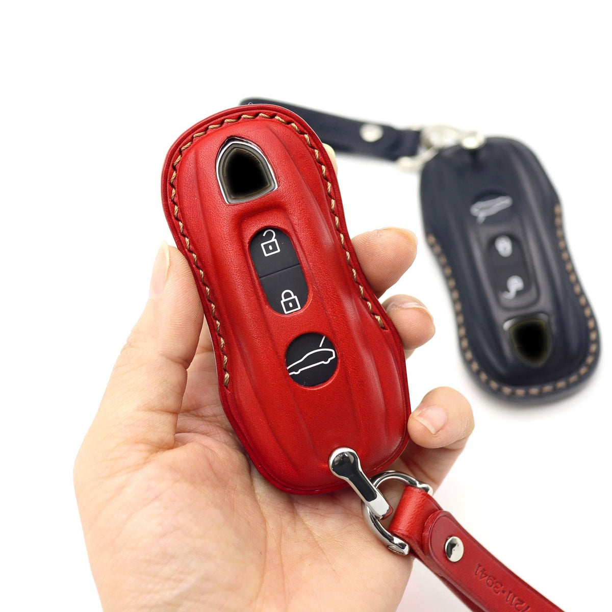 Bao da chìa khóa ô tô – cho Porsche – thủ công