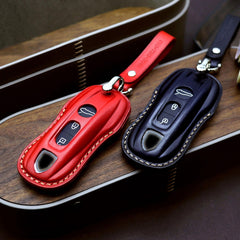 Bao da chìa khóa ô tô – cho Porsche – thủ công