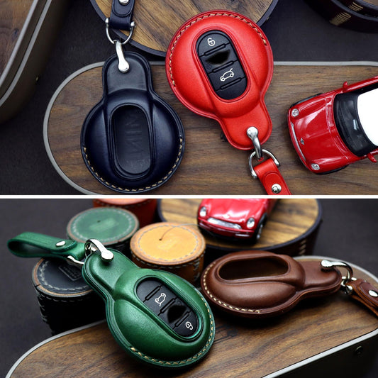 Bao da chìa khóa ô tô – da Buttero – cho Mini Cooper – thủ công