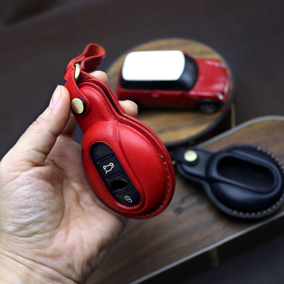 Bao da chìa khóa ô tô – cho Mini Cooper – thủ công