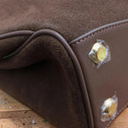 Rodeo Genuine Leather Tote Bag for Women – Large Capacity Frosted Cowhide Shoulder Handbag