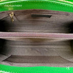 Italian Handmade Leather Bag for Women | Elegant Made in Italy Green Purse