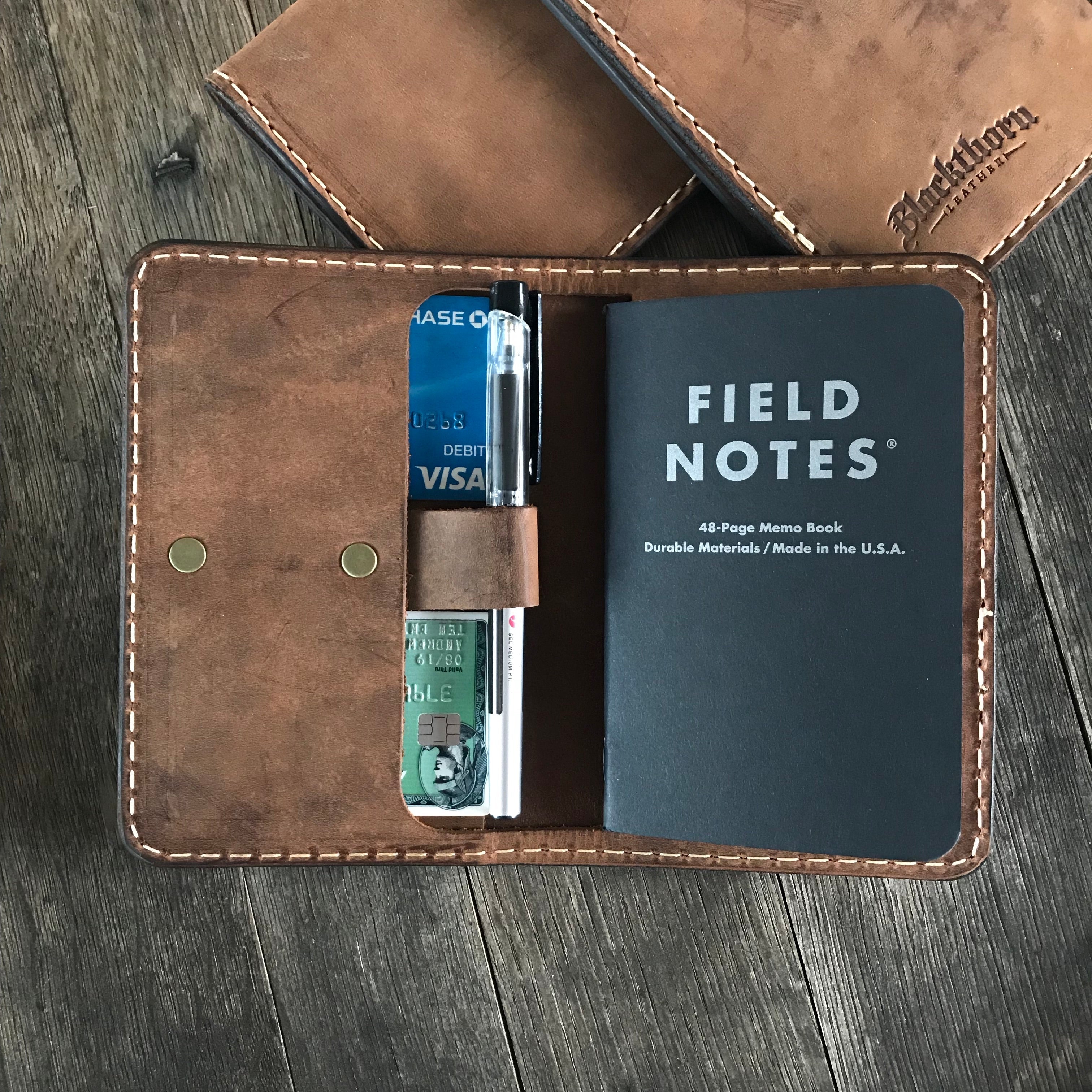 Bao da đựng sổ Field Notebook, ví đựng hộ chiếu khi đi du lịch.