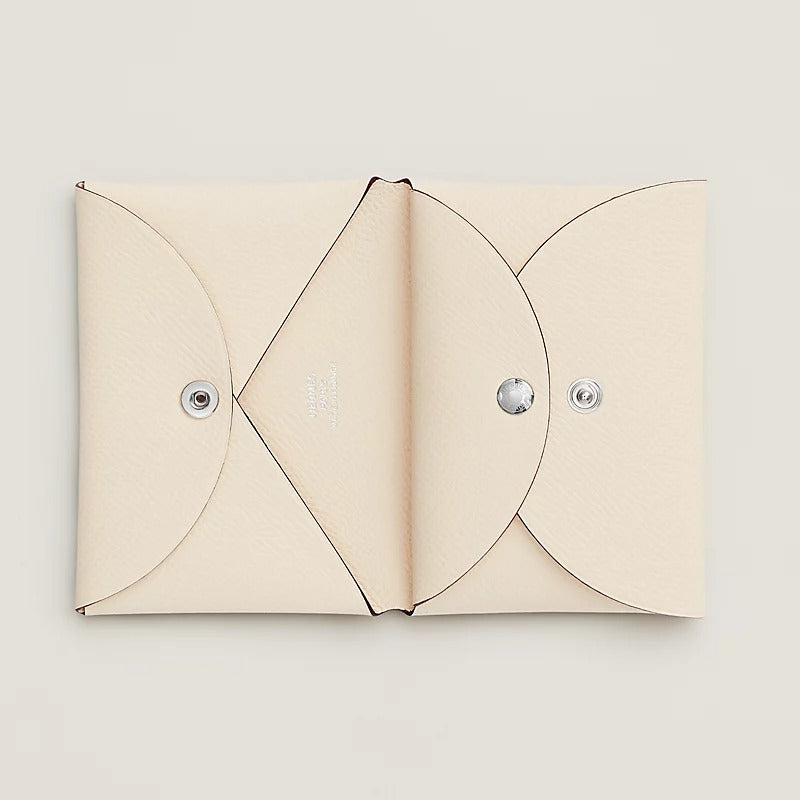 Ví đựng thẻ Calvi Duo Compact - da bê Epsom 