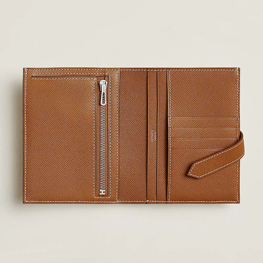 Ví Bearn Compact - da bê cao cấp (Madame) 