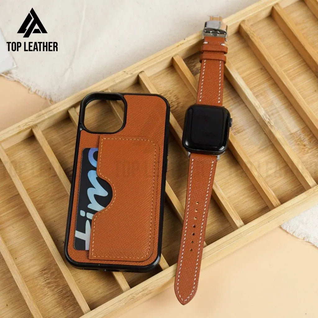 Ốp lưng iPhone bằng da Epsom cho iPhone Mix 3 màu