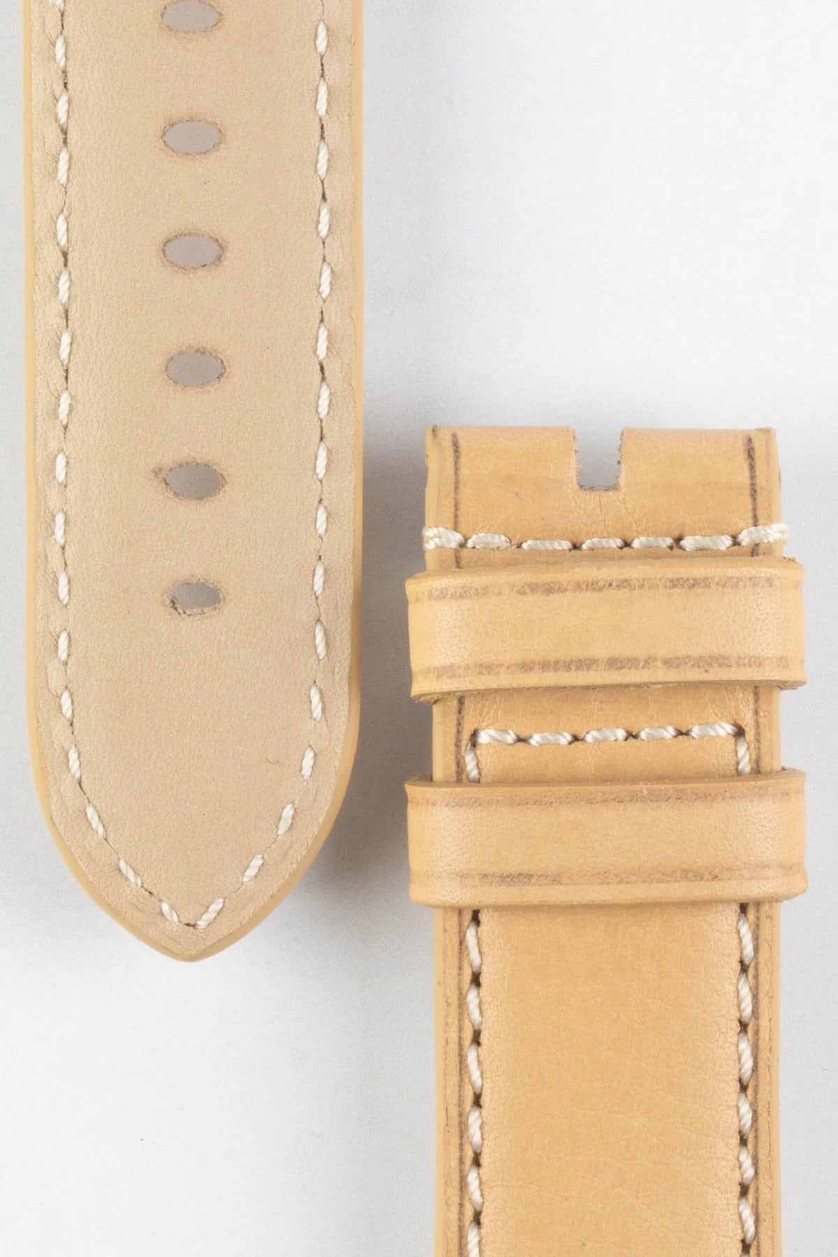 Dây đeo đồng hồ RIOS1931 FIRENZE bằng da thật của Nga, màu cát.