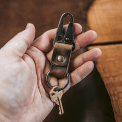 Móc khóa da – Màu tự nhiên