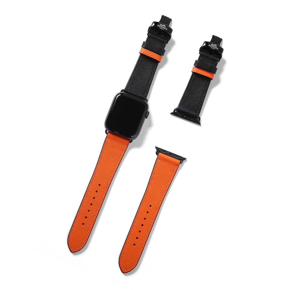 Dây đeo đồng hồ Swift bằng da dành cho Apple Watch và đồng hồ cơ. 