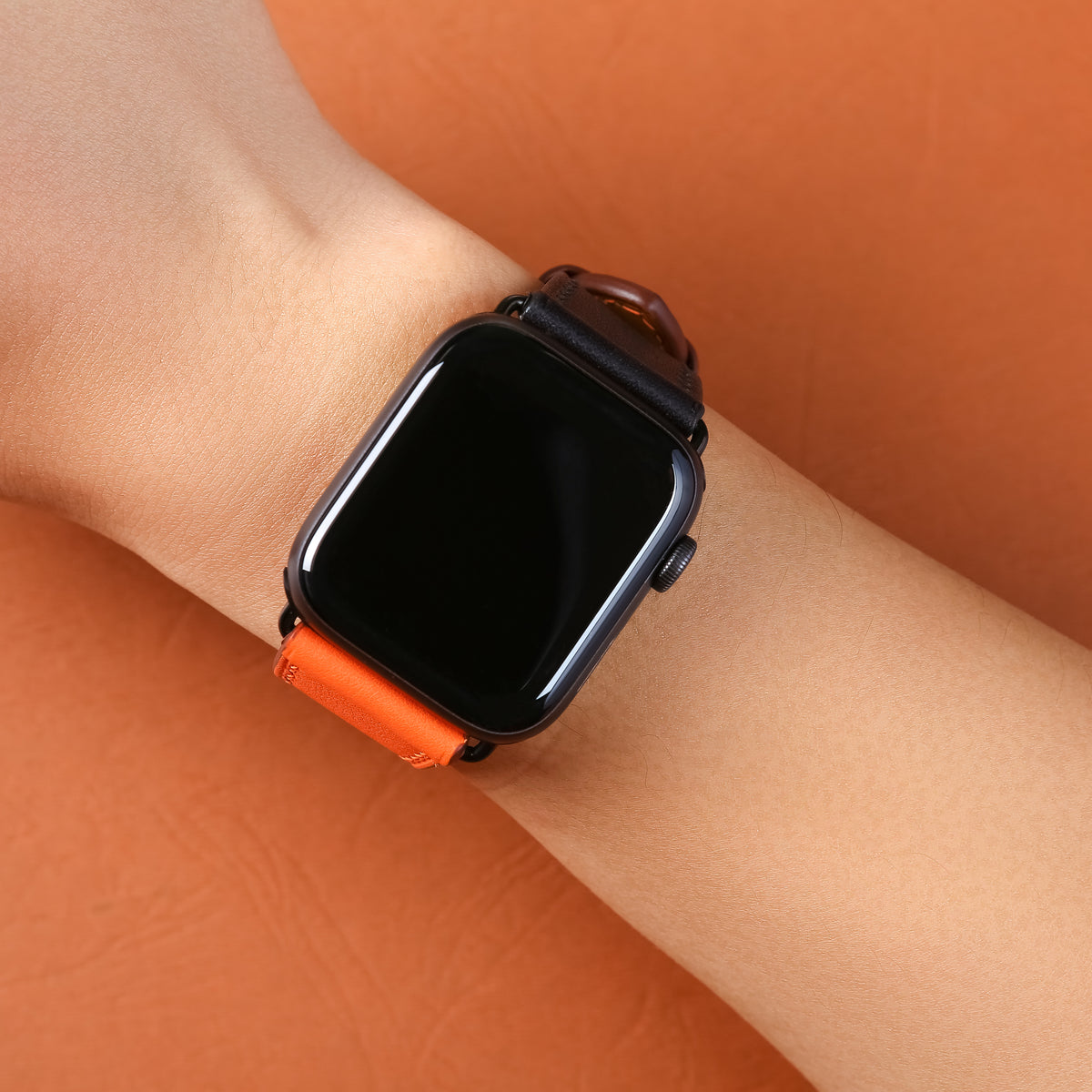Dây đeo đồng hồ Swift bằng da dành cho Apple Watch và đồng hồ cơ. 