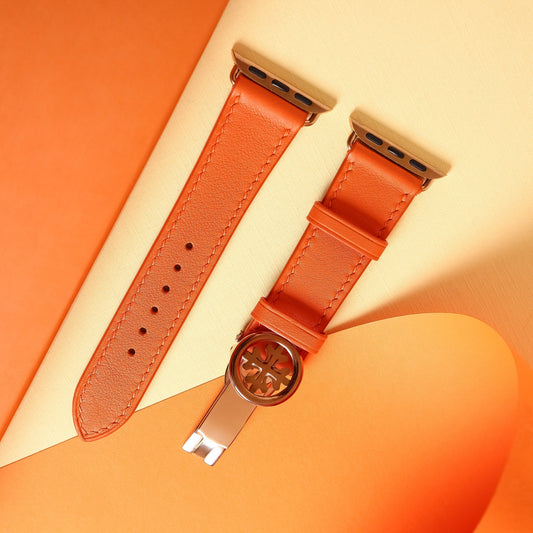 Dây đeo đồng hồ Swift bằng da dành cho Apple Watch, đồng hồ cơ SW2203 