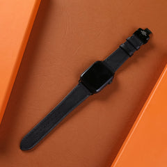 Dây đeo đồng hồ Swift bằng da dành cho Apple Watch và đồng hồ cơ - Màu đen SW2207 