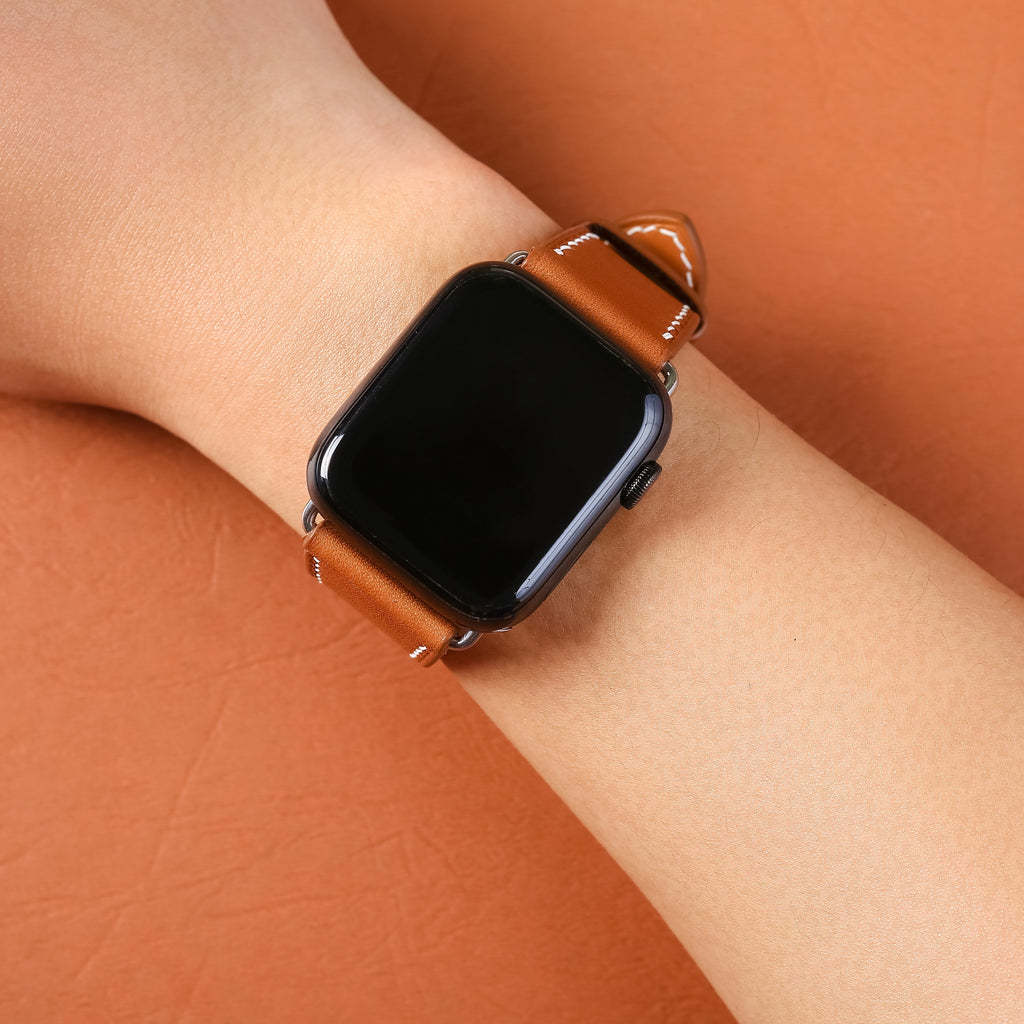 Dây đeo BA09.50 bằng da thật thủ công dành cho Apple Watch và các loại đồng hồ truyền thống. 