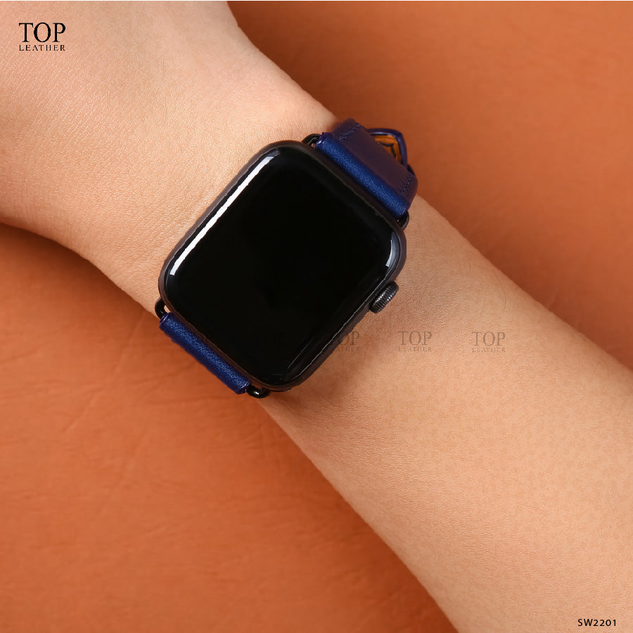 Dây đeo đồng hồ Swift bằng da dành cho Apple Watch, đồng hồ cơ SW2201