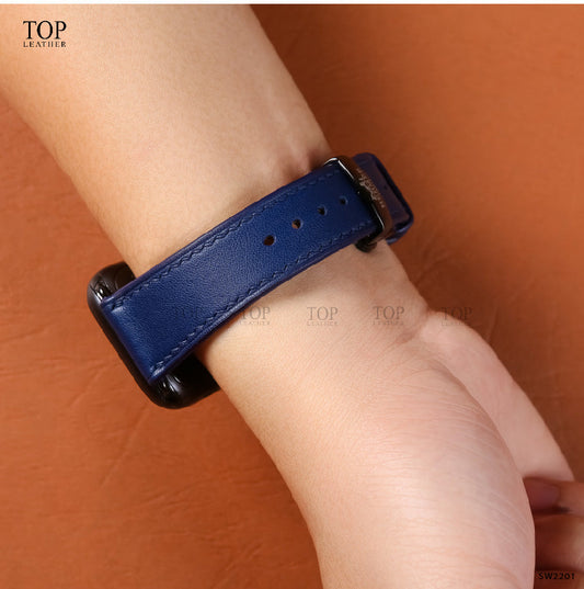Dây đeo đồng hồ Swift bằng da dành cho Apple Watch, đồng hồ cơ SW2201