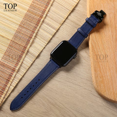Dây đeo đồng hồ Swift bằng da dành cho Apple Watch, đồng hồ cơ SW2201