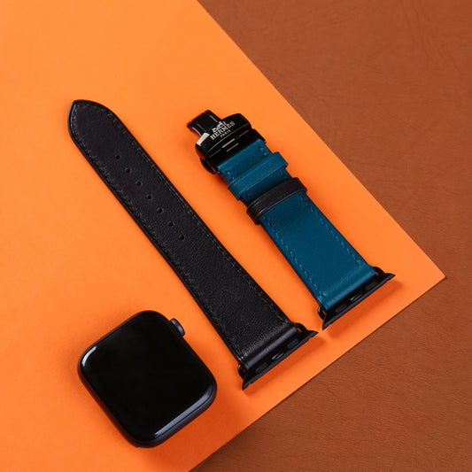 Dây đeo đồng hồ Swift bằng da dành cho Apple Watch và đồng hồ cơ. 
