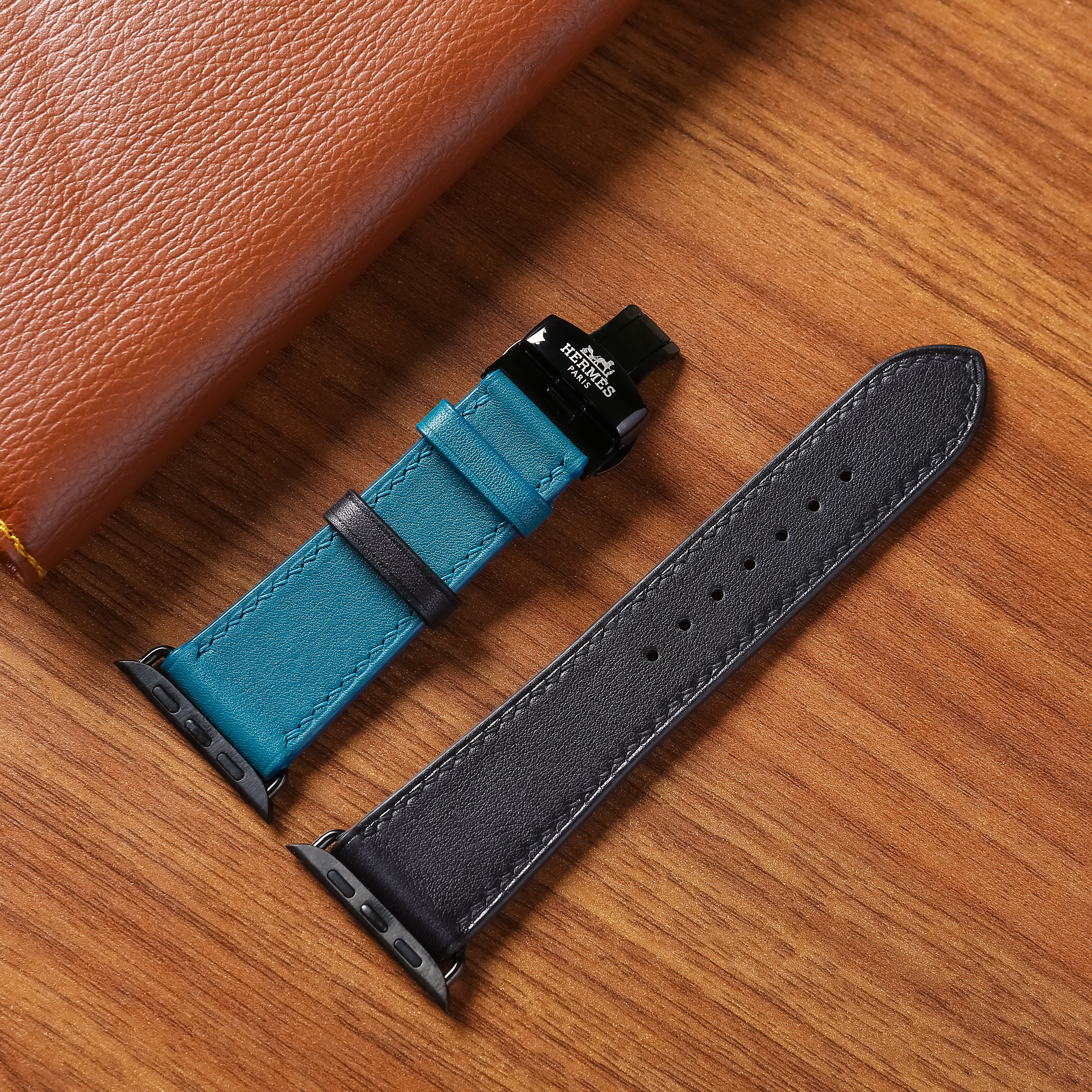 Watch Strap Swift Leather for Apple Watch, Mechanical Watch Mix