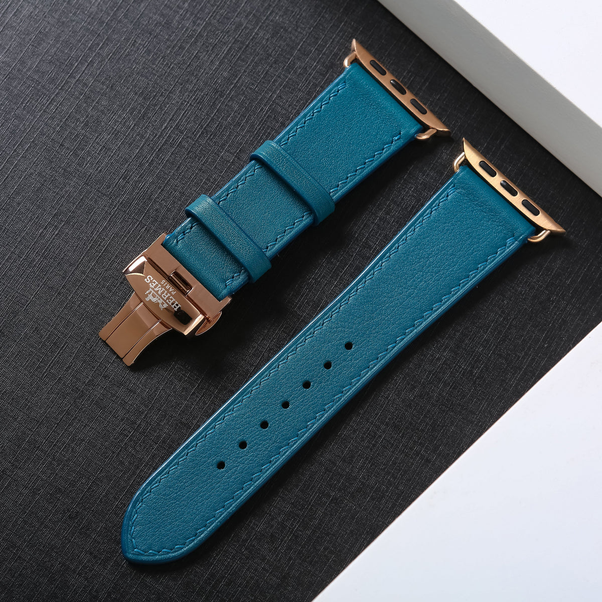 Dây đeo đồng hồ Swift bằng da dành cho Apple Watch và đồng hồ cơ. 