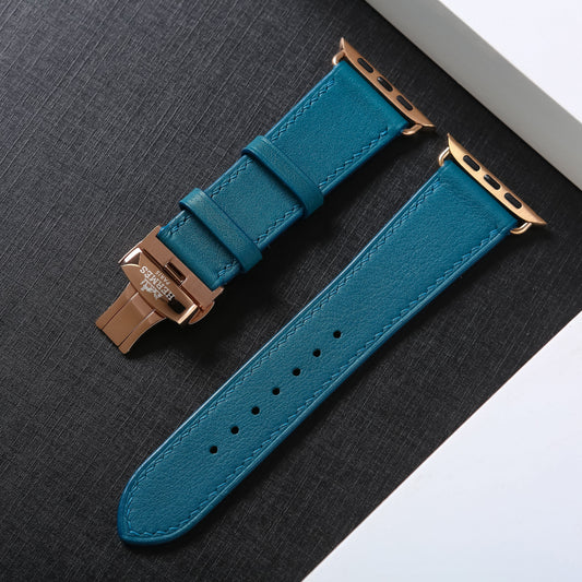 Dây đeo đồng hồ Swift bằng da dành cho Apple Watch và đồng hồ cơ. 