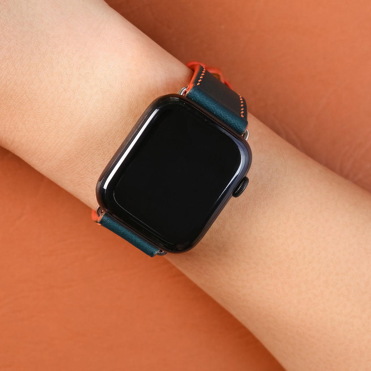 Dây đeo đồng hồ Swift bằng da dành cho Apple Watch, đồng hồ cơ SW12.33 