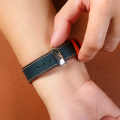 Dây đeo đồng hồ Swift bằng da dành cho Apple Watch, đồng hồ cơ SW12.33 