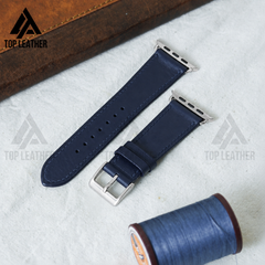 Dây Apple Watch – da Epsom – cho 38mm–49mm – Xanh navy – cá nhân hóa, thủ công