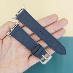 Dây Apple Watch – da Epsom – cho 38mm–49mm – Xanh navy – cá nhân hóa, thủ công