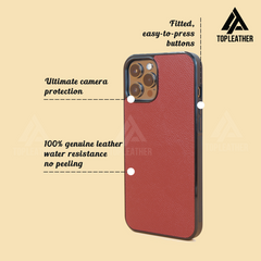 Ốp điện thoại bằng da Epsom cho iPhone 