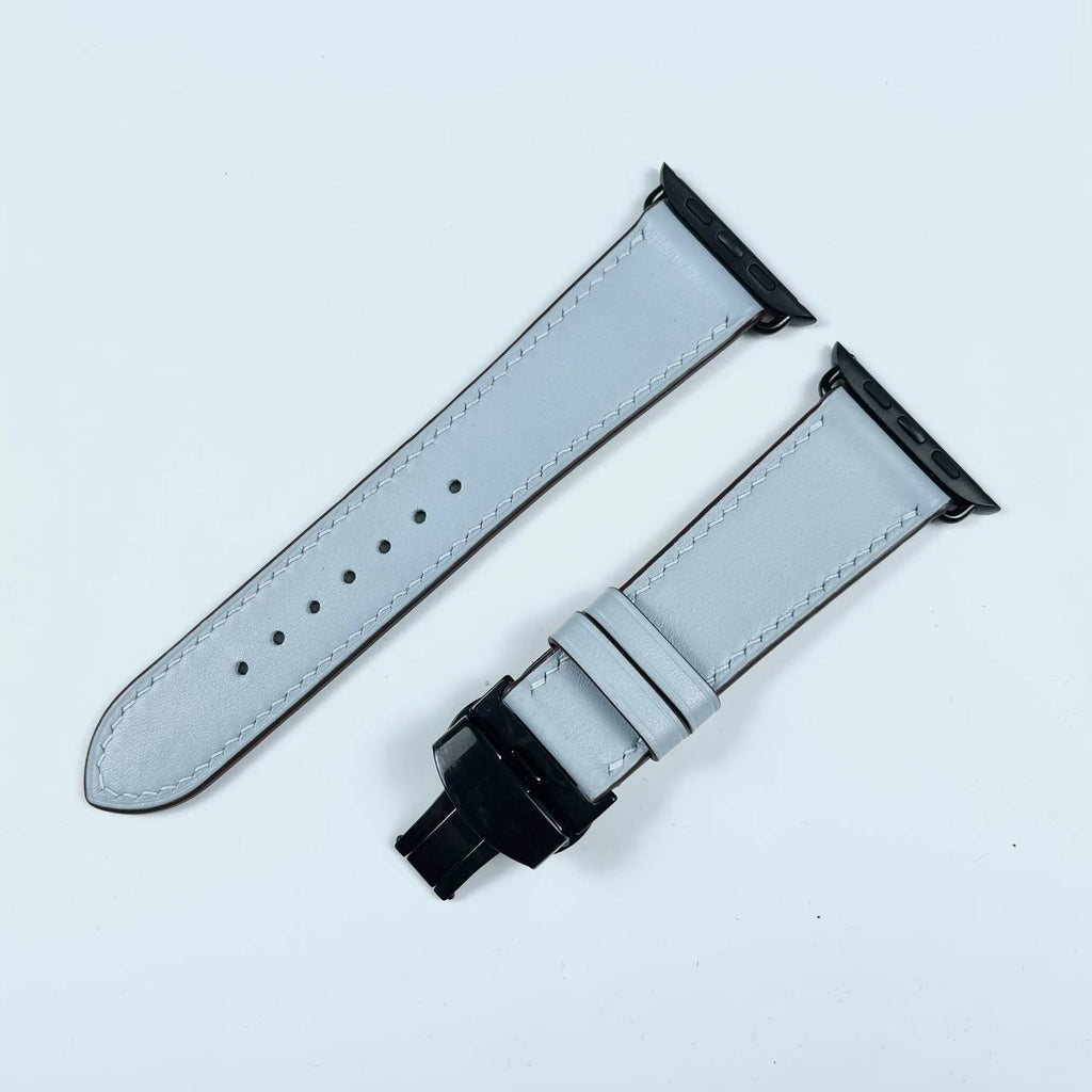 Dây đeo đồng hồ Swift bằng da dành cho Apple Watch và đồng hồ cơ - Màu xanh da trời SW2211 
