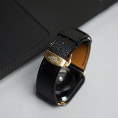 Dây đeo đồng hồ Apple Watch bằng da Epsom cho dòng 3 4 5 6 7 8 9 Ultra, kích thước từ 38mm đến 49mm. 